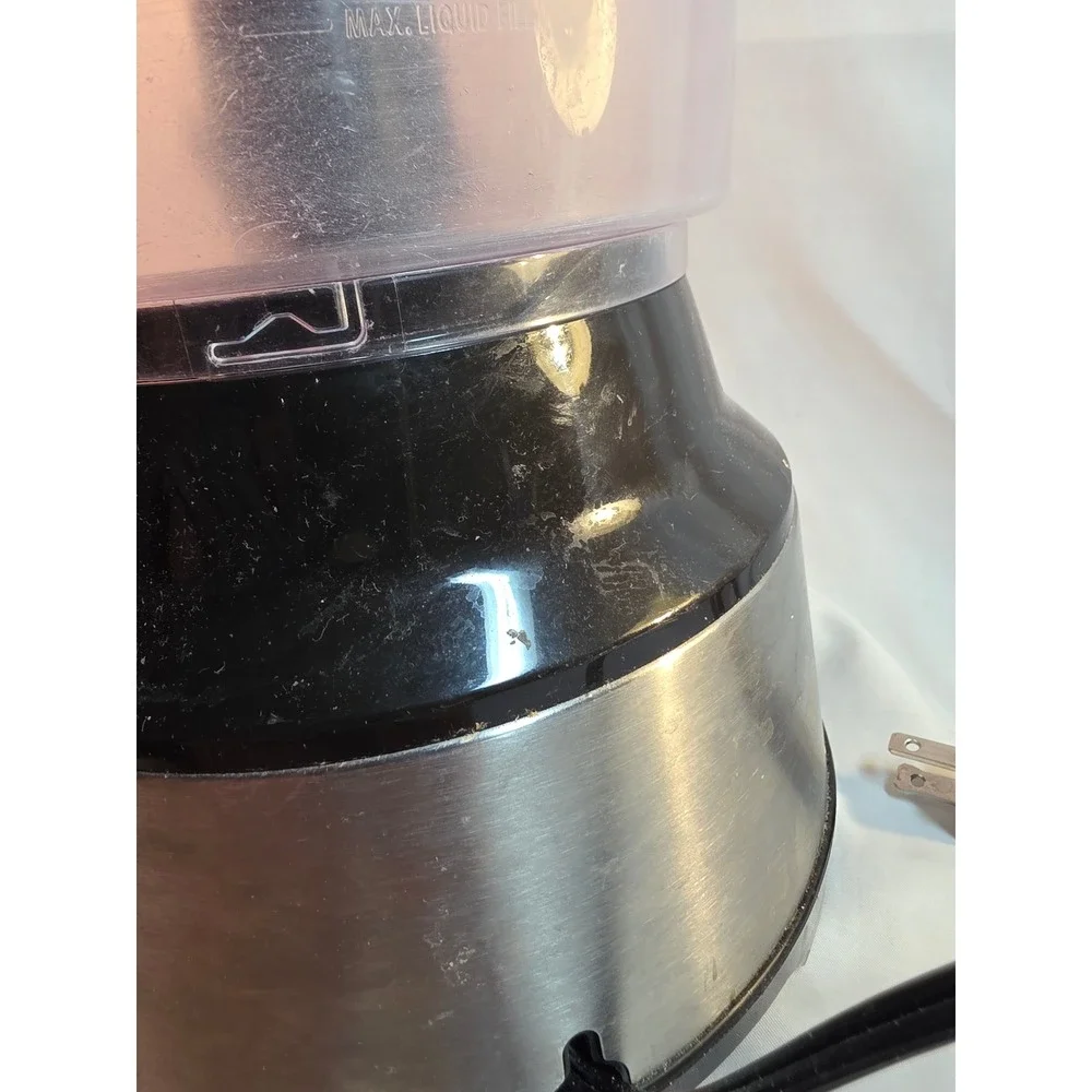 Hamilton Beach Food Processor Stainless Steel Black 2-Speed Pulse S-Blade